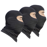 Balaclava Face Mask- COOLMAX Highly Breathable for Biking, Cycling, Skiing & Outdoor Sports for Men/Women- Black (1/2/3 Pack)