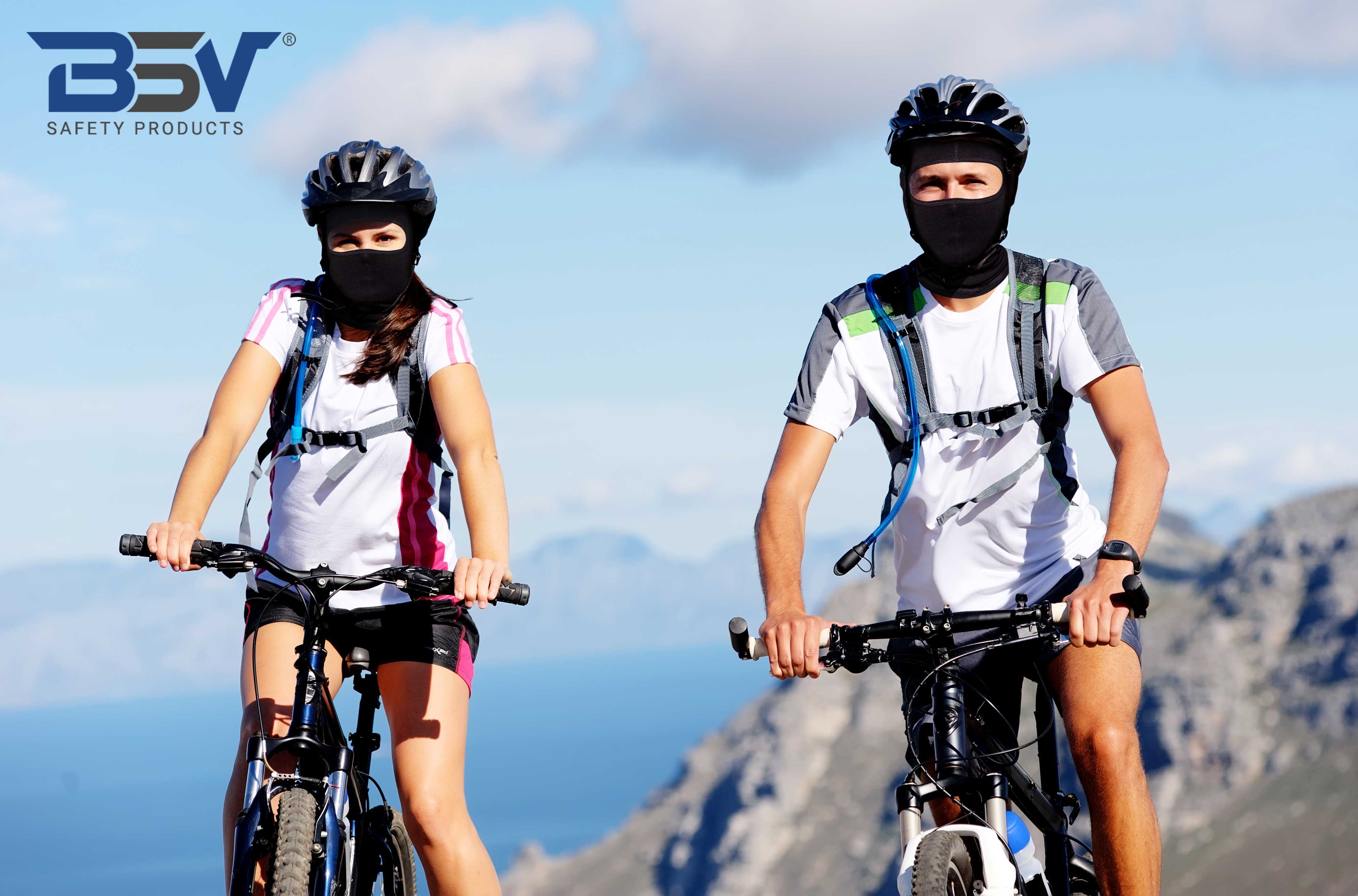 balaclava under bike helmet (1/2/3 Pack) Balaclava Face Mask- COOLMAX Highly Breathable for Biking, Cycling, Skiing & Outdoor Sports for Men/Women- Black