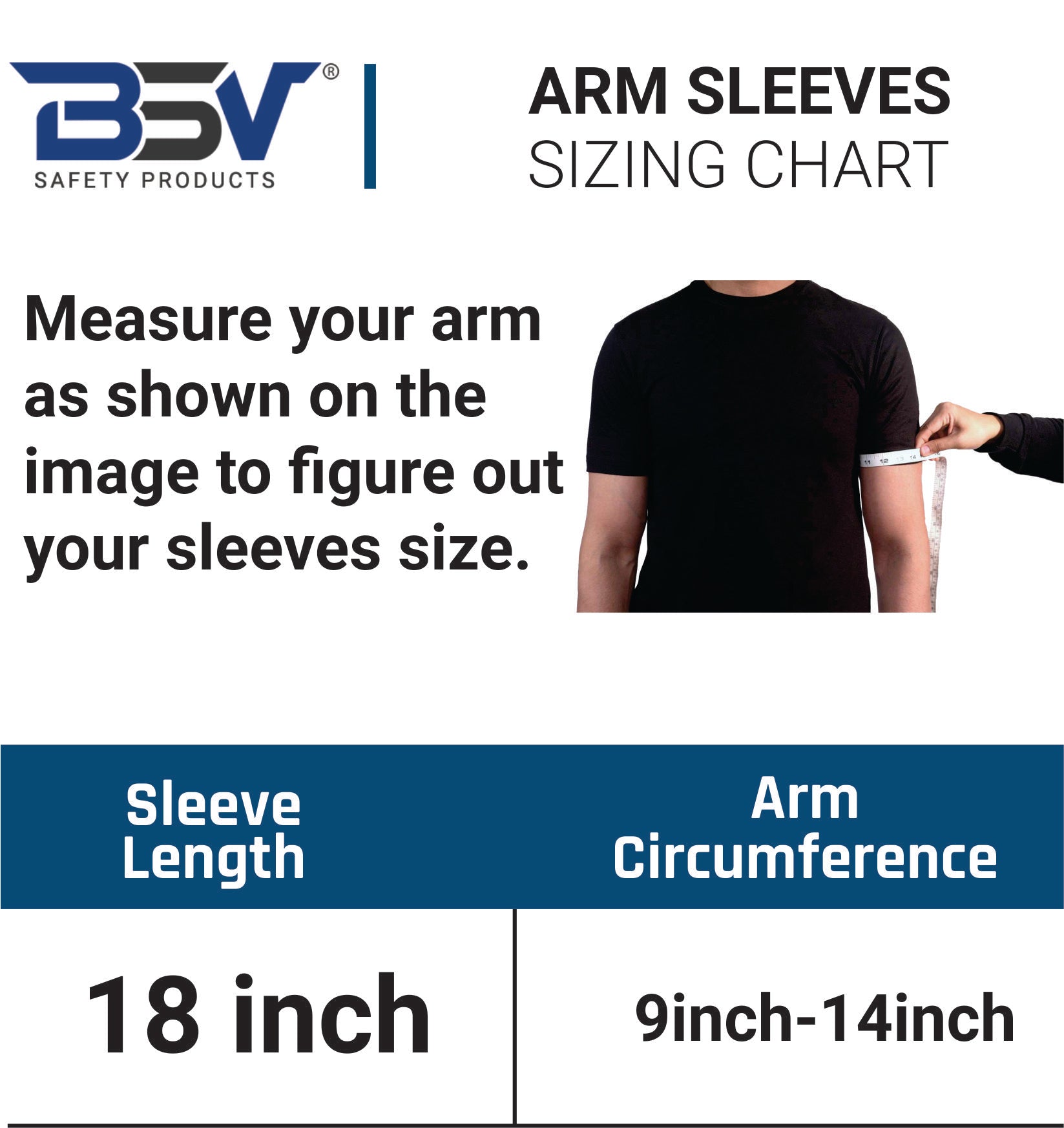 BSV Cut, Scratch, Heat & Knife Resistant Kevlar Arm Sleeves with Thumb Hole - 18 inches - Black - 1 Pair